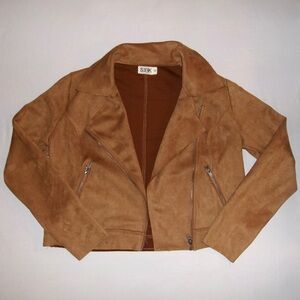Suede moto jacket